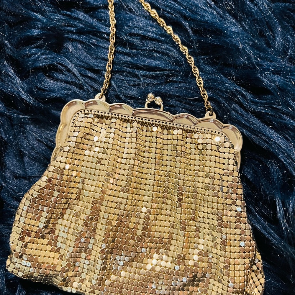 👜 1950s Whiting & Davis Vintage Hollywood Glam Sequin Bag Bling NYE Swagger
